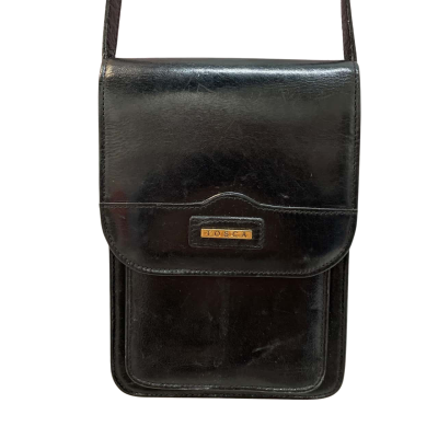 TOSCA Black Leather Bag. 