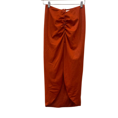 Alamour Womens  Size XS Midi Skirt Orange 