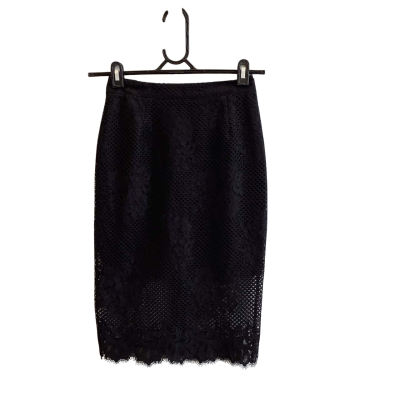 BNWT Witchery Women's Size 4 Lace Pencil Skirt Black  
