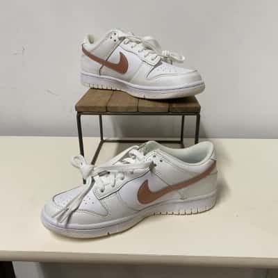 Nike Dunk Low White Pink Size 7Y
