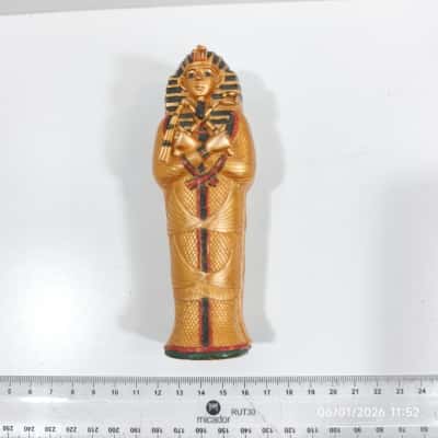 Egyptian Mummy Sarcophagus Figurine 