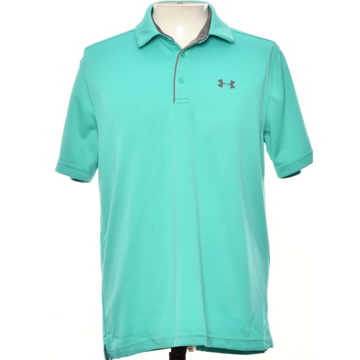 Under Armour Mens Size L HeatGear Active Polo Shirt Green(s)