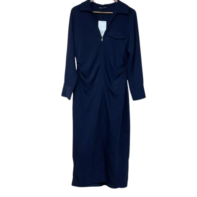 Brand New - Zara Navy Dress - Size L 