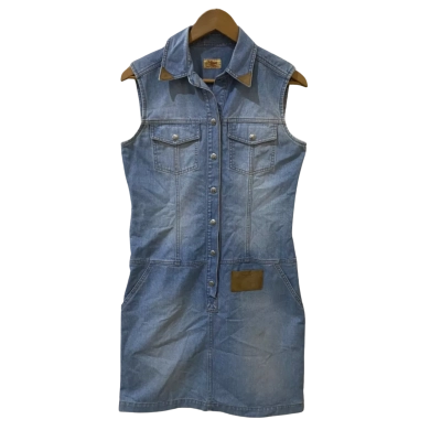 RM Williams Size 10 Blue Denim Dress