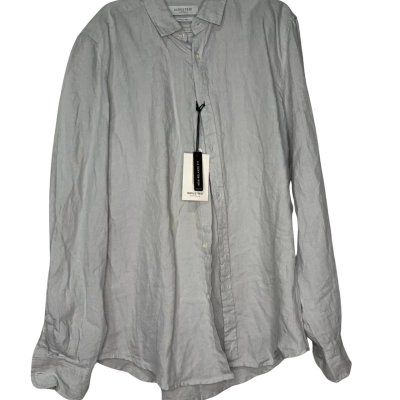 Industrie Mens  Size XS 100% linen button up long sleeve 