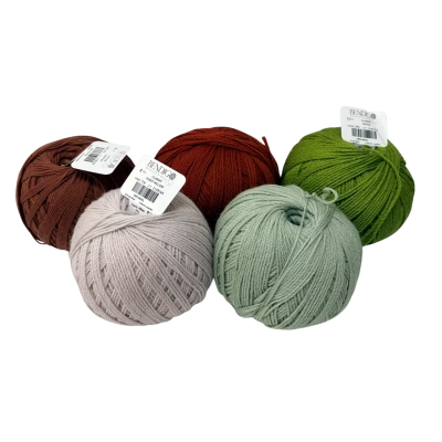 Bendigo Woollen Mills 200g Balls of Yarn Assorted Colours (5)