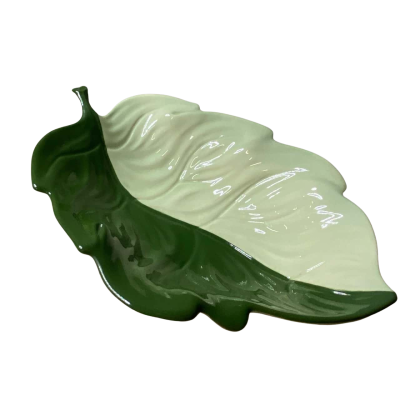 Carlton Ware Green Leaf Plate