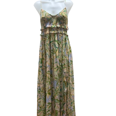 Pink Diamond Womens  Size 12 Sleeveless Dress  Floral / Green 
