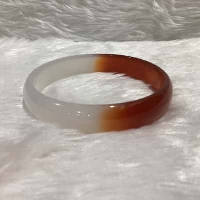  Womens Natural Agate Bangle 