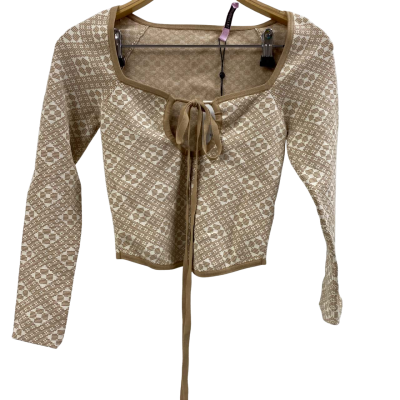 Hansen & Gretel Women's Top Size XS Brown / Pattern / White BNWT RRP $299.00