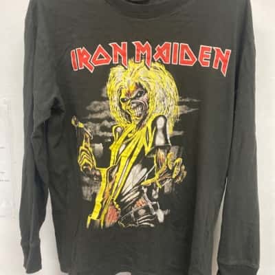 Iron Maiden Mens  Size S Black long sleeve top