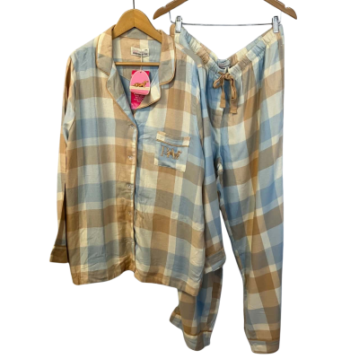 Peter Alexander Womens Flannel Set Size XXL Checked / Multicoloured 