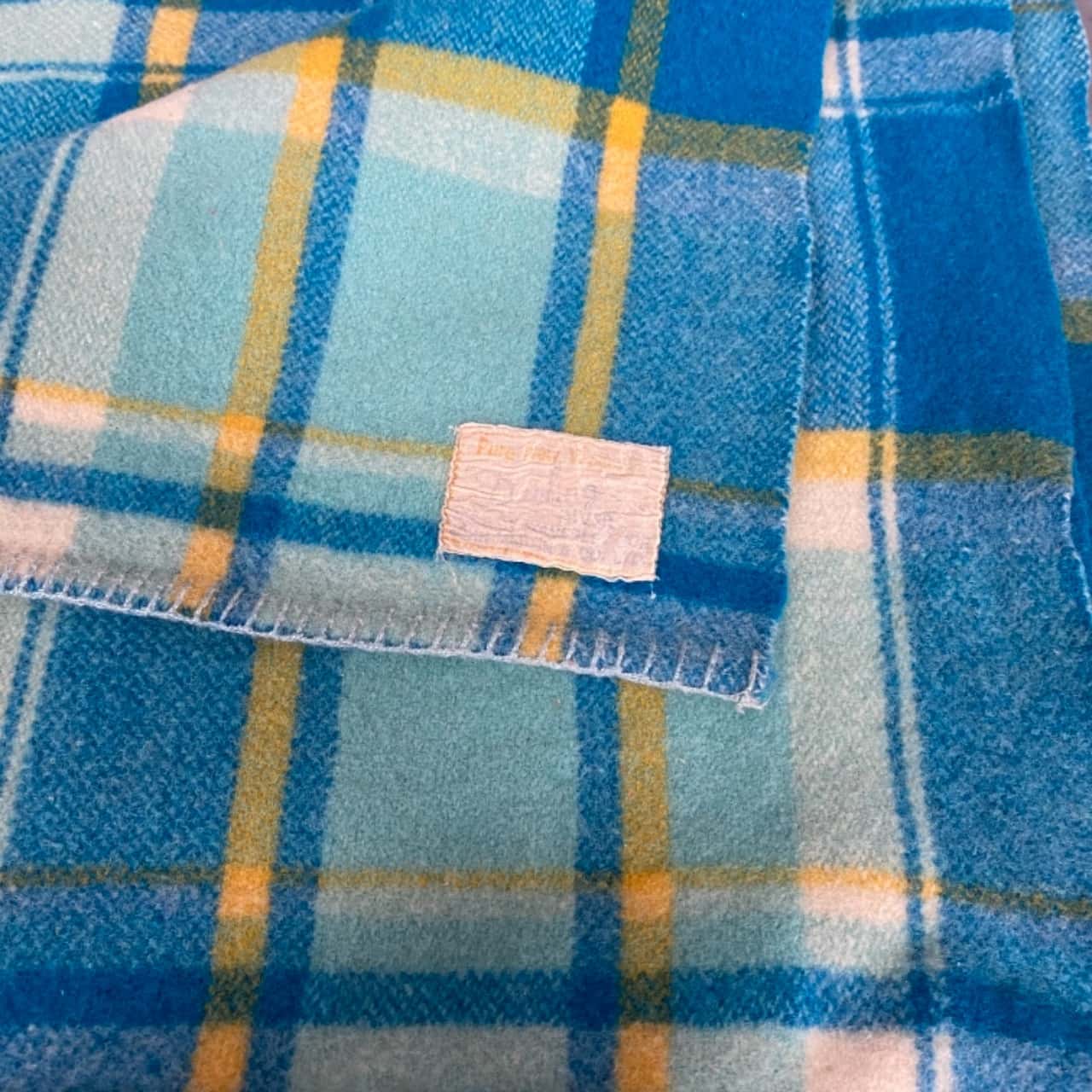 Waverley ‘Darling River’ Blue Single Sized Wool Blanket(s)