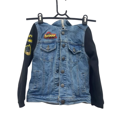 Warner Brothers Movie World Batman Kids Denim Jacket Size 4