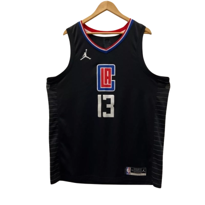 Nike NBA Jordan Men's  Los Angeles Black Clippers Swingman Jersey #13 Paul George - Size 52/XL 