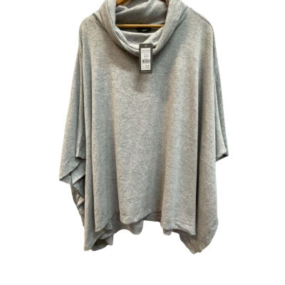 Autograph Womens  Size S/M grey poncho