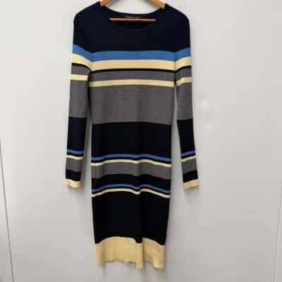 French Connection Stipped Dress - Size XL 