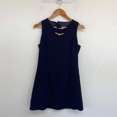 Vintage Celia Ryan Navy Blue Sleeveless Mini Dress  Size 12 