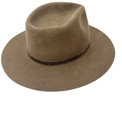 Akubra Mens  Size L Fedora Brown 