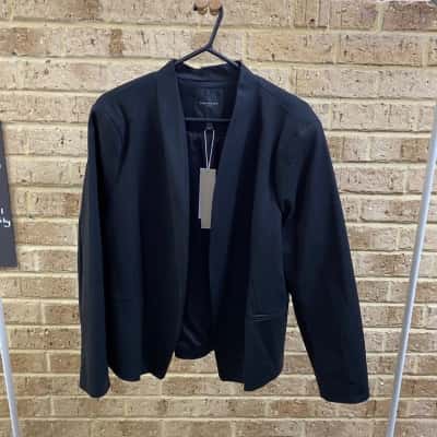 Forever New Womens curve conscious fitted blazer black Size 20 