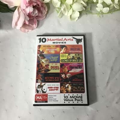 10 Martial Arts Movies DVD - MA 15+ Restricted (new)