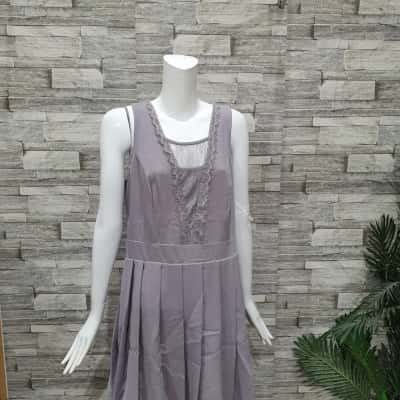 BNWT City Chic Women's Formal Sleeveless Grey / Dove Dress  Size M