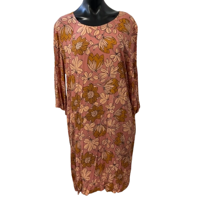Honeysuckle  beach Womens  Size L Casual Dress Brown / Pattern 