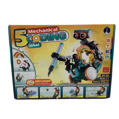 Johnco 5-in-1 Mechanical Coding Robot Age 8+