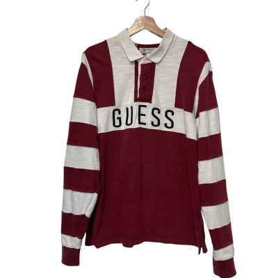 Vintage Guess Mens Rugby Shirt Size M 