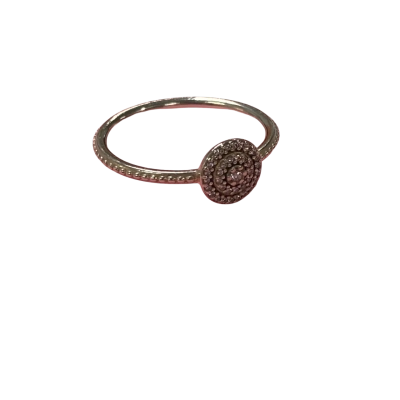 Ss 925 Double Halo Ring with Clear Stones