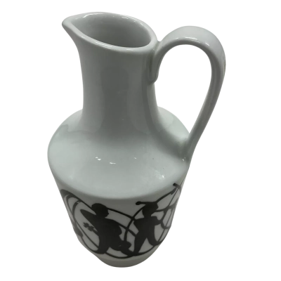 Vintage East-German miniature jug-vase - musicians & jesters