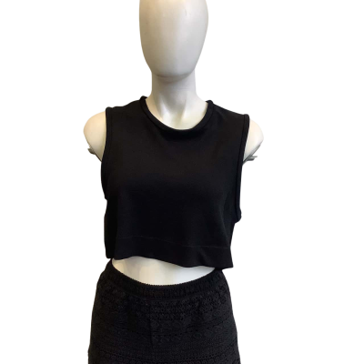 Manning Cartell Women's Size 8 Sleeveless Crop Top Black  