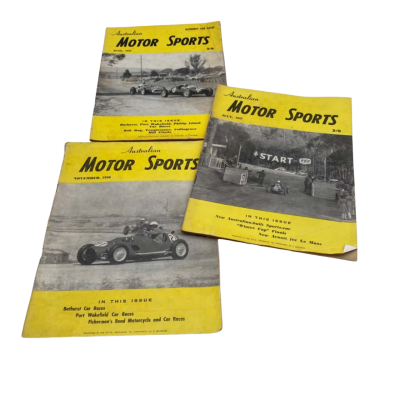 3x ‘Australian Motor Sports’ Magazines 