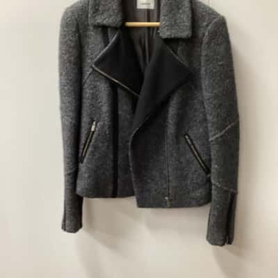 Marcs Womens  Size  12 Grey/ blackcoat 50% wool H