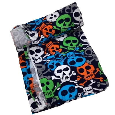 Poly Cotton Fabric Skull Pattern 116 x 110 cm                      F4