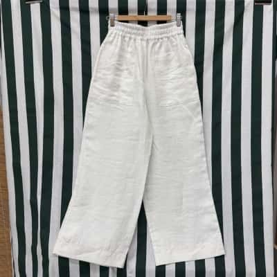 Lee Mathews Womens  Size 0 Casual Pants White 