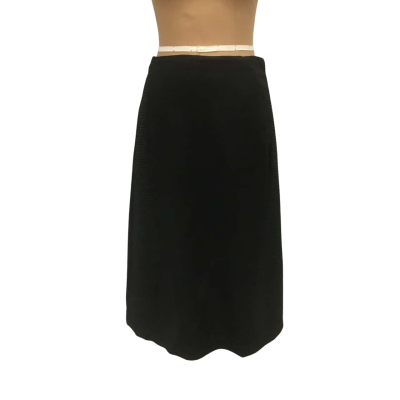 Alpha60 Scaled Panel A-Line Skirt Size S Black  