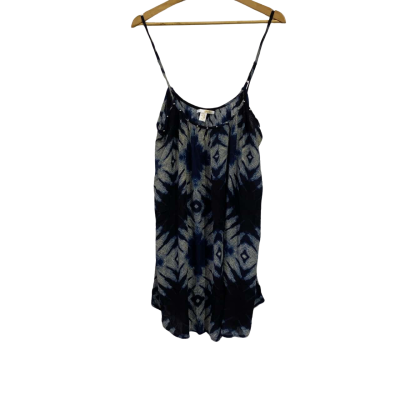  Womens  Size L Casual Dress Blue / White 