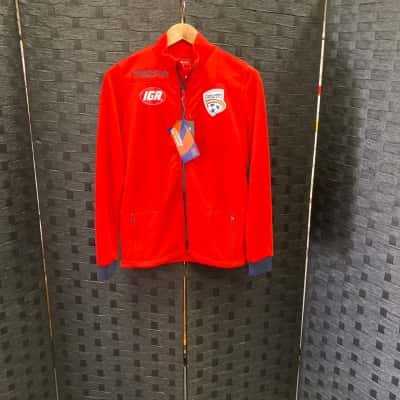  Adelaide United Jacket Mens  Size S Front Zipper Red 