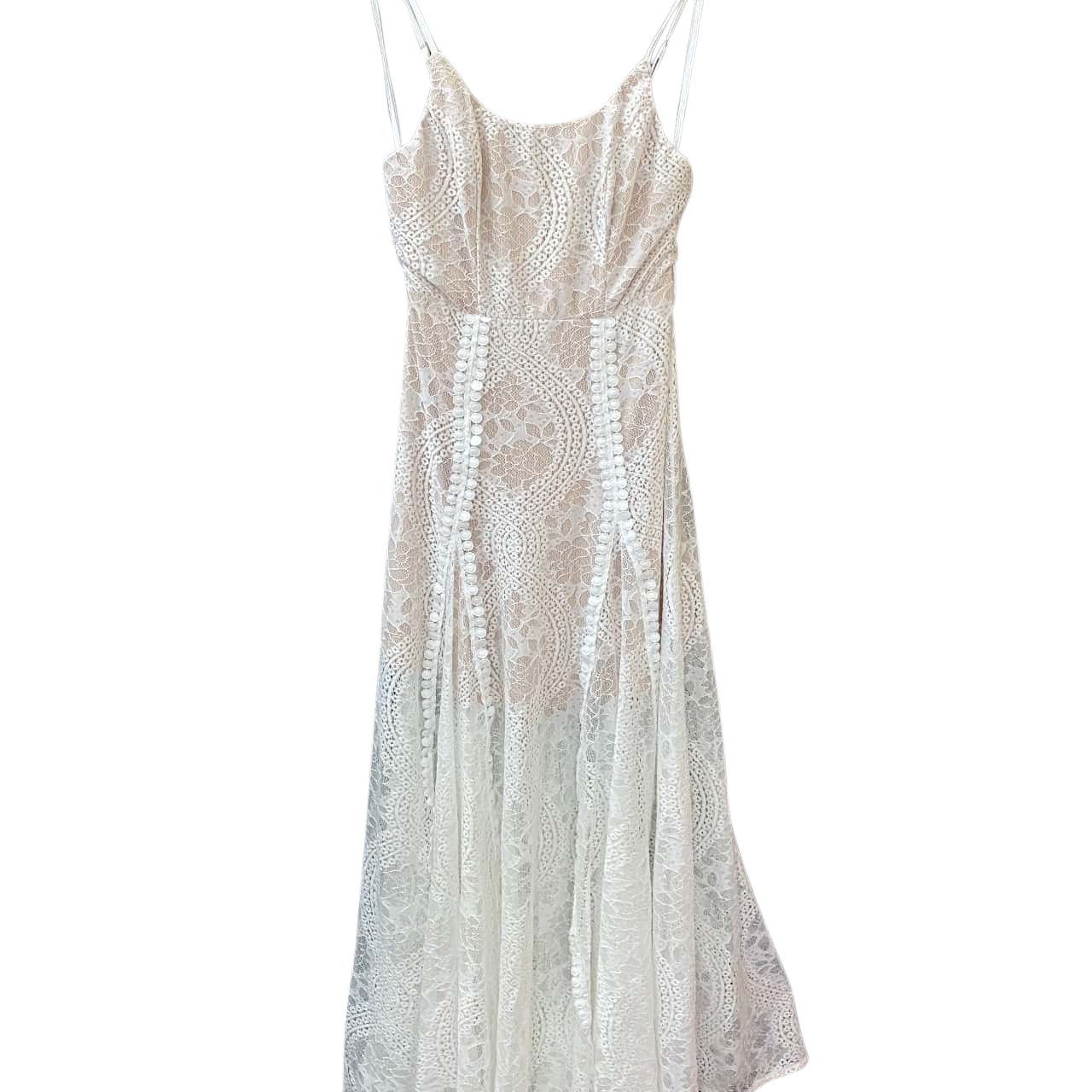 Angel Biba Women's Size 10 Shoestring Strap White Dress BNWT(s) Angel Biba Women's Size 10 Shoestring Strap White Dress BNWT(s)