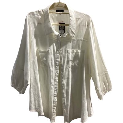 BNWT Autograph Womens Size 18 Long Sleeve Shirt White RRP $109.99