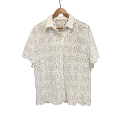Kivari Womens  Size 10 Rio Shirt White RRP $249