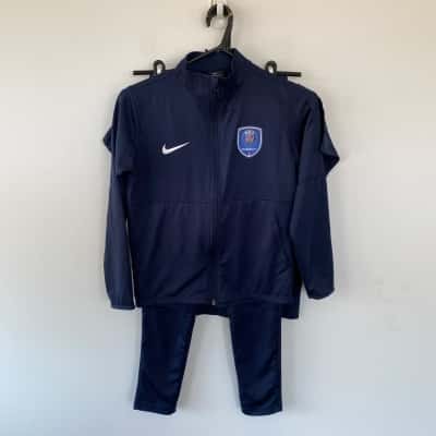 Nike Kids Navy Blue Paris Academy Jacket Pant And T-shirt Set Size M 