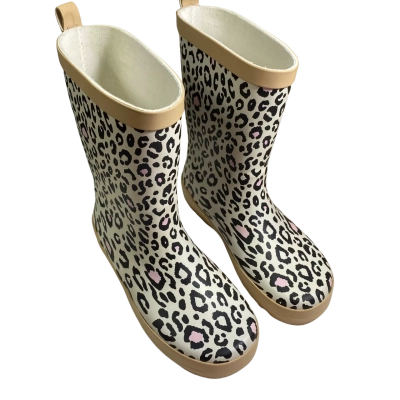 Kid Leopard Print Gumboots Size 2 