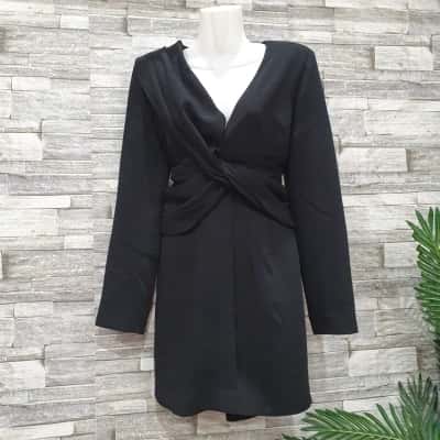 Pilgrim Womens  Size 10 Long Sleeve Dress Black  / Gold 