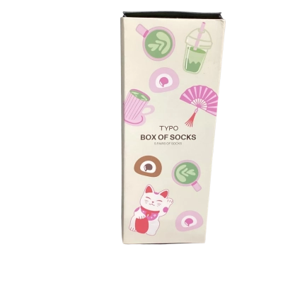 NEW - Typo Box of Socks 5 Pairs Multicoloured 