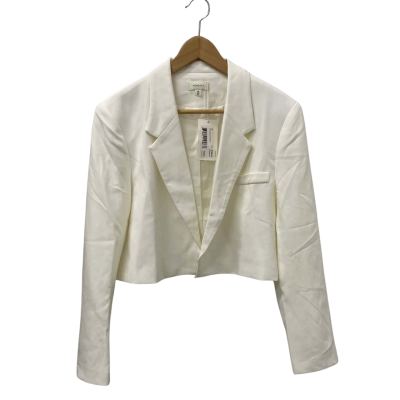 Forcast Womens  Size 14 Cropped Blazer Ivory 