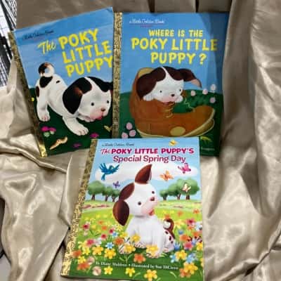 A Little Golden Books Classic The Poky Little Puppy x3