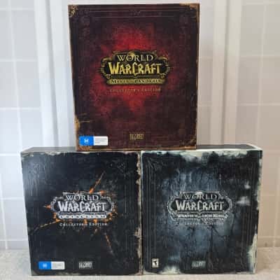 WOW Bundle Of Collectors Edition Games - Mists Of Pandaria - Cataclysm - Wrath Of The Lich King 