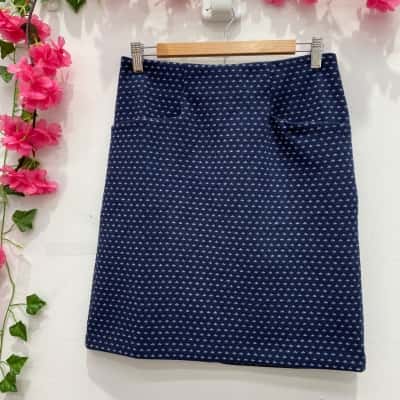 Fat Face Womens Navy Blue skirt 